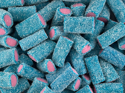Sour Blue Raspberry Tubes 250g