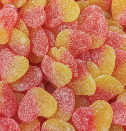 Sour Peach Hearts (GF) 250g