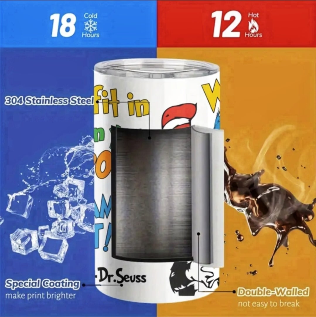 Cat In The Hat Travel Cup (1pc)