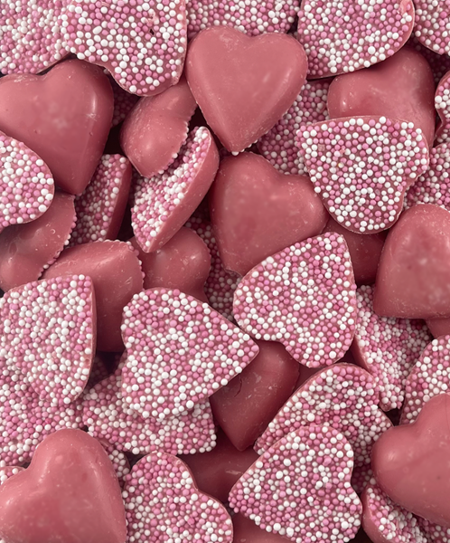 UK Pink Heart Chocolates