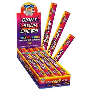 TNT Giant Rainbow Sour Chew Bar