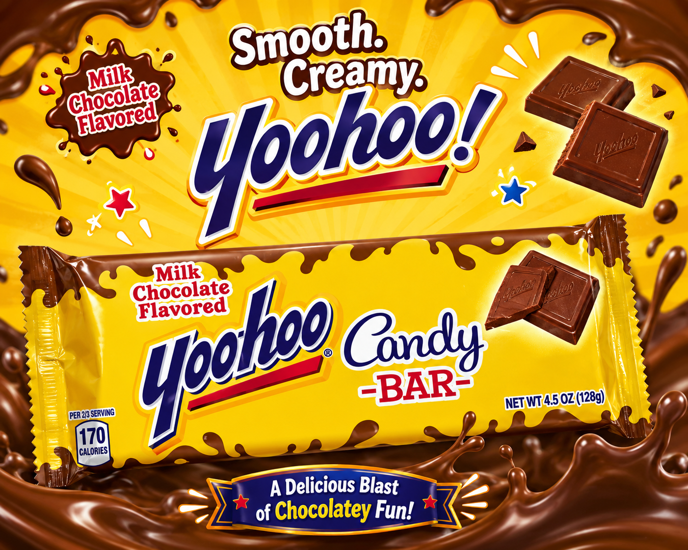 Yoohoo Chocolate Bar 128g (GF)